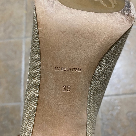 Dior canvas w/snakeskin heels - Picture 6 of 12